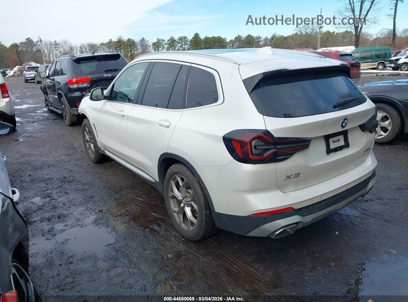 5UX53DP03P9P98251 2023 BMW X3 White Trasero izquierdo