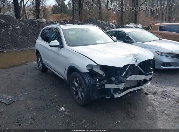 5UX53DP03P9P98251 2023 BMW X3 White Delantero derecho