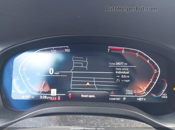 5UX53DP03R9V35406 2024 BMW X3 Gray Հետևի նստատեղերի տեսք