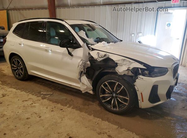 5UX53DP04N9K52295 2022 BMW X3 White Передня права чверть