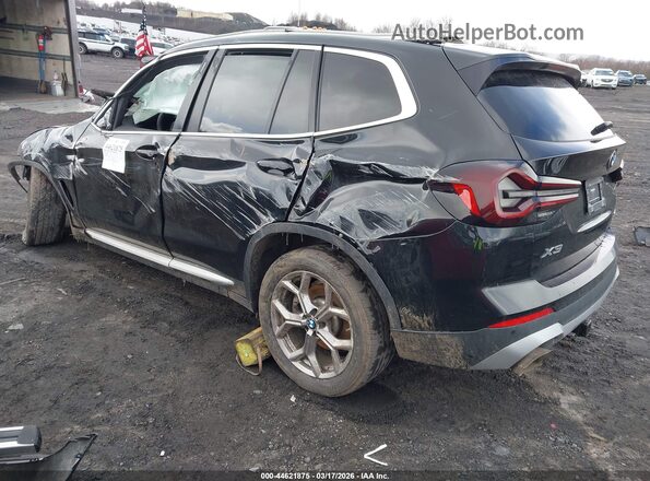 5UX53DP05N9J45059 2022 BMW X3 Black Trasero izquierdo