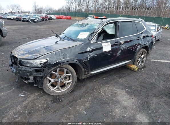 5UX53DP05N9J45059 2022 BMW X3 Black Vista tres cuartos delantera izquierda