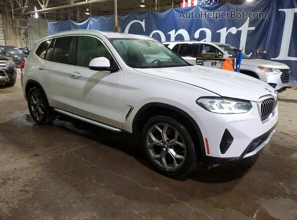 5UX53DP06N9K11800 2022 BMW X3 White Delantero derecho