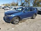 2022 Bmw X3 Xdrive30i Blue vin: 5UX53DP07N9J66687