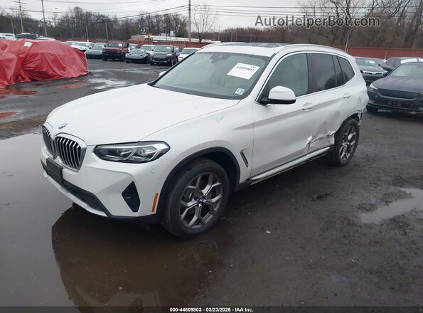 5UX53DP07N9M68027 2022 BMW X3 White Przód lewy