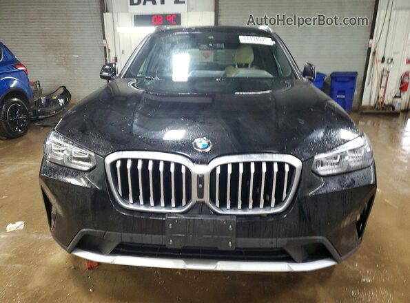 5UX53DP07P9N54697 2023 BMW X3 Black Вид спереду