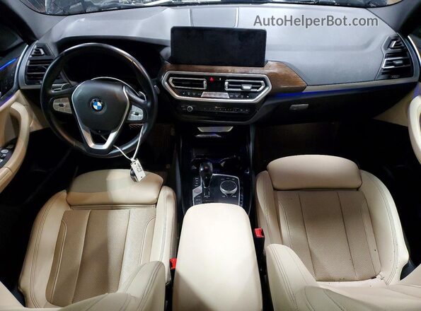 5UX53DP07P9N54697 2023 BMW X3 Black Вид панелі приладів