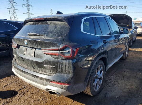 5UX53DP07R9V73897 2024 BMW X3 Black Rear right
