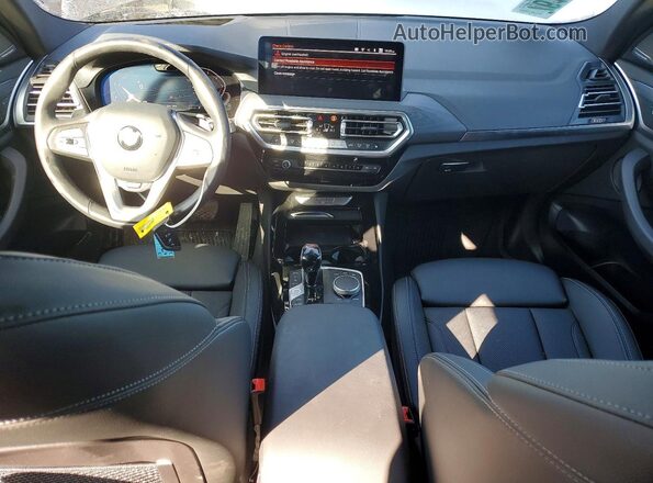 5UX53DP07R9V73897 2024 BMW X3 Black Dashboard view