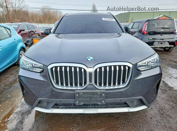 5UX53DP08P9R38911 2023 BMW X3 Black Вид спереду