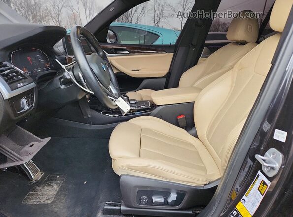 5UX53DP08P9R38911 2023 BMW X3 Black Вид салону спереду