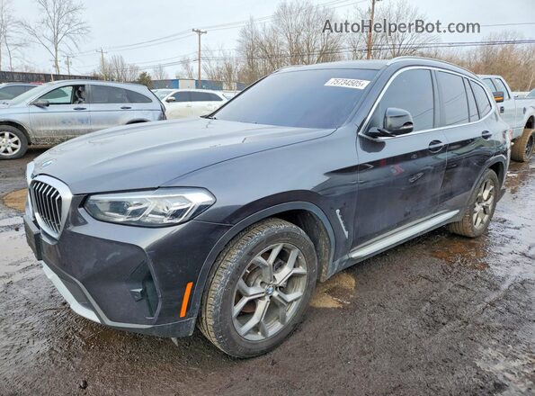 5UX53DP08P9R38911 2023 BMW X3 Black Передня ліва чверть