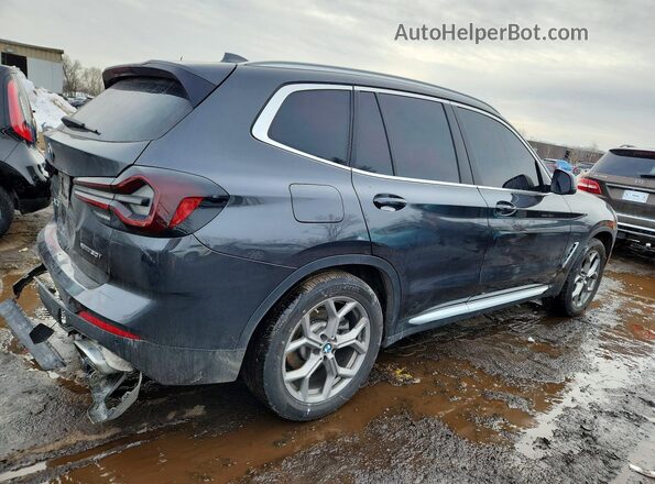 5UX53DP08P9R38911 2023 BMW X3 Black Задня права чверть