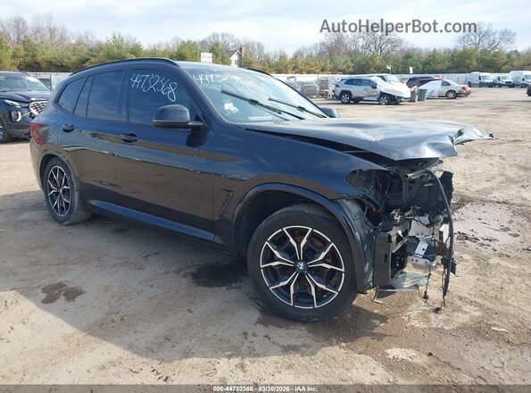 5UX53DP08R9W66329 2024 BMW X3 Черный Передняя правая четверть