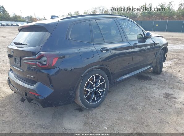 5UX53DP08R9W66329 2024 BMW X3 Черный Задняя правая четверть