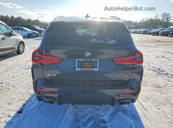 5UX53DP09N9N04980 2022 BMW X3 Black Vista trasera