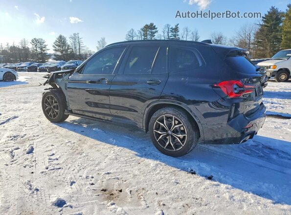 5UX53DP09N9N04980 2022 BMW X3 Black Trasero izquierdo