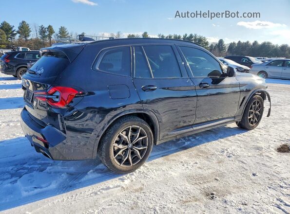 5UX53DP09N9N04980 2022 BMW X3 Black Trasero derecho