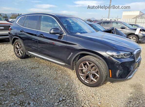 5UX53DP0XN9M66160 2022 BMW X3 Black Przód prawy