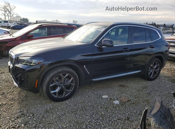 5UX53DP0XN9M66160 2022 BMW X3 Black Przód lewy