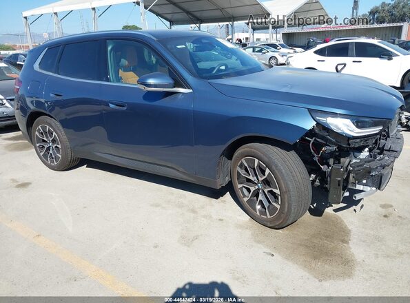 5UX53GP0XS9Y25357 2025 BMW X3 Синий Передняя правая четверть