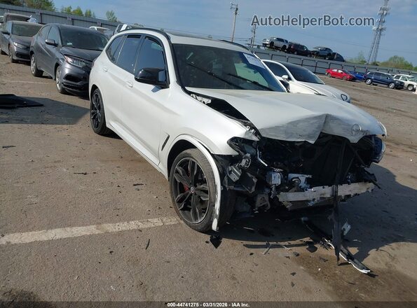 5UX83DP08P9P84844 2023 BMW X3 White Front right