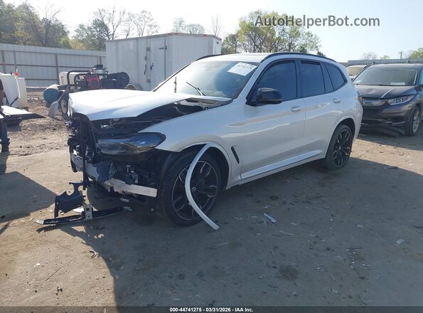 5UX83DP08P9P84844 2023 BMW X3 White Front left