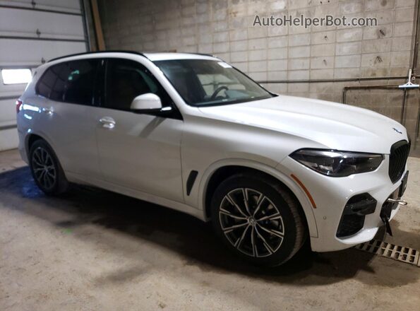 5UXCR6C01N9K38474 2022 BMW X5 White Передня права чверть