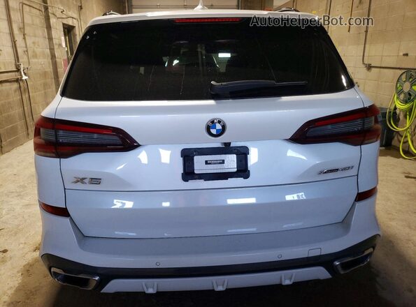 5UXCR6C01N9K38474 2022 BMW X5 White Вид ззаду
