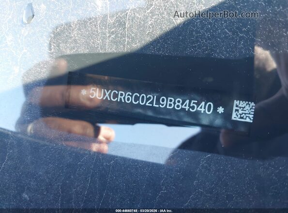 5UXCR6C02L9B84540 2020 BMW X5 Черный 