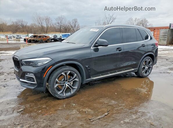 5UXCR6C03LLL65825 2020 BMW X5 Черный Передняя левая четверть