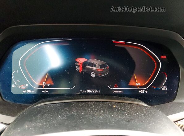 5UXCR6C03LLL65825 2020 BMW X5 Черный Вид щитка приборов