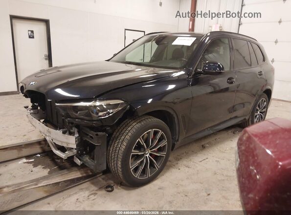 5UXCR6C07N9L36716 2022 BMW X5 Синий Передняя левая четверть