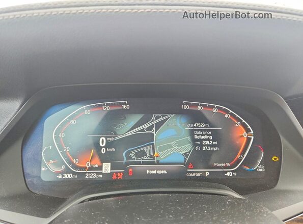 5UXCR6C08P9P50803 2023 BMW X5 Серый Вид щитка приборов