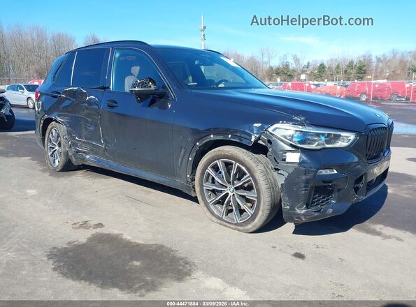 5UXCR6C09L9B09110 2020 BMW X5 Dark Blue Передняя правая четверть