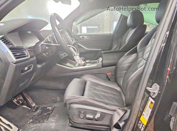 5UXCR6C0XP9P55839 2023 BMW X5 Black Widok wnętrza z przodu
