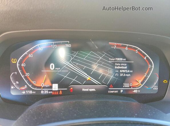 5UXCR6C50KLL09691 2019 BMW X5 Белый Вид щитка приборов