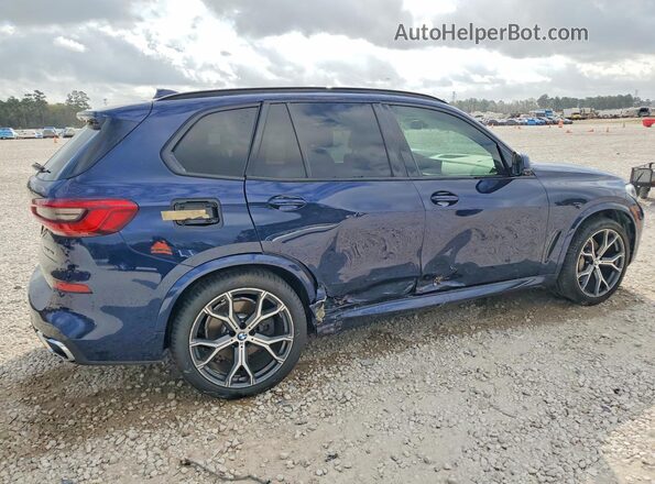 5UXCR6C56KLL51654 2019 BMW X5 Синий Задняя правая четверть
