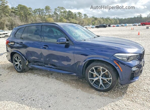 5UXCR6C56KLL51654 2019 BMW X5 Синий Передняя правая четверть