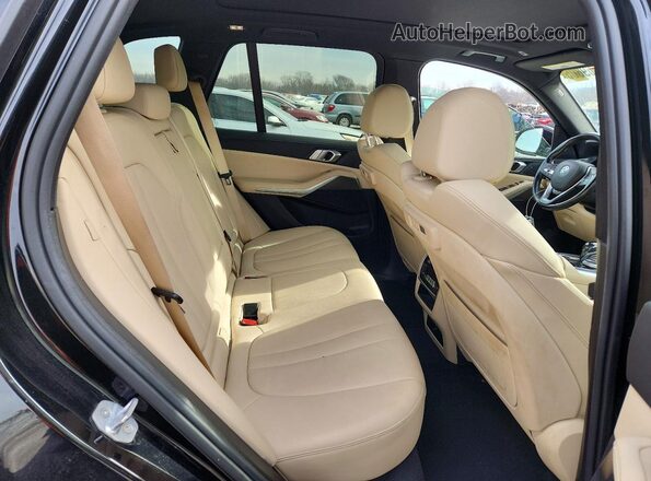 5UXCR6C59KLL38655 2019 BMW X5 Black Widok wnętrza z tyłu