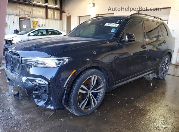 5UXCW2C03N9K70165 2022 BMW X7 Черный Передняя левая четверть