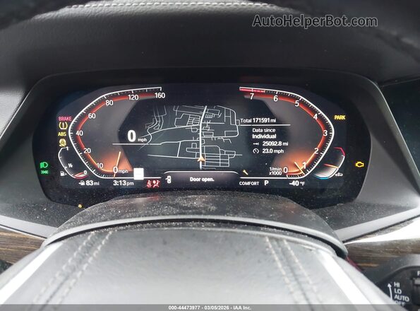 5UXCW2C05L9B00163 2020 BMW X7 Черный Вид задних сидений