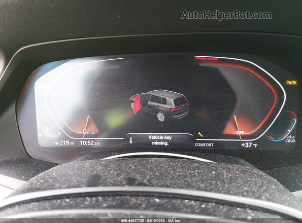 5UXCW2C07L9B35643 2020 BMW X7 Dark Blue Widok tylnych siedzeń