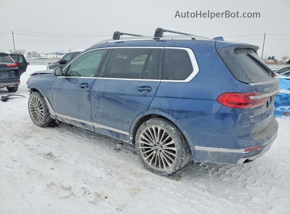 5UXCW2C0XM9H27488 2021 BMW X7 Синий Задняя левая четверть