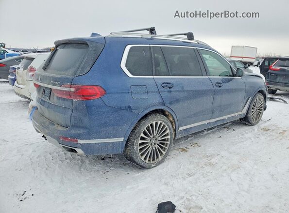 5UXCW2C0XM9H27488 2021 BMW X7 Синий Задняя правая четверть