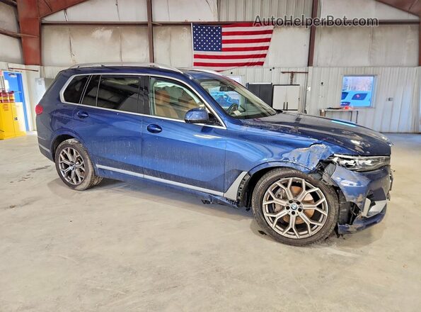5UXCW2C0XN9L34024 2022 BMW X7 Blue Передня права чверть
