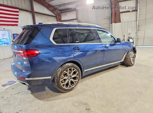 5UXCW2C0XN9L34024 2022 BMW X7 Blue Задня права чверть