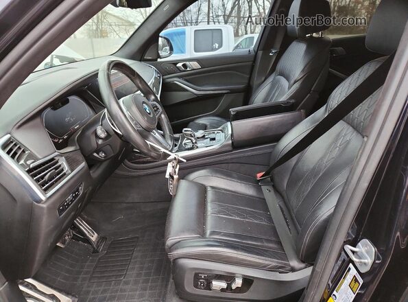 5UXCW2C50KL087395 2019 BMW X7 Синий Вид салона спереди