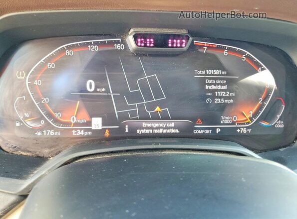 5UXCW2C56KL082430 2019 BMW X7 Черный Вид щитка приборов