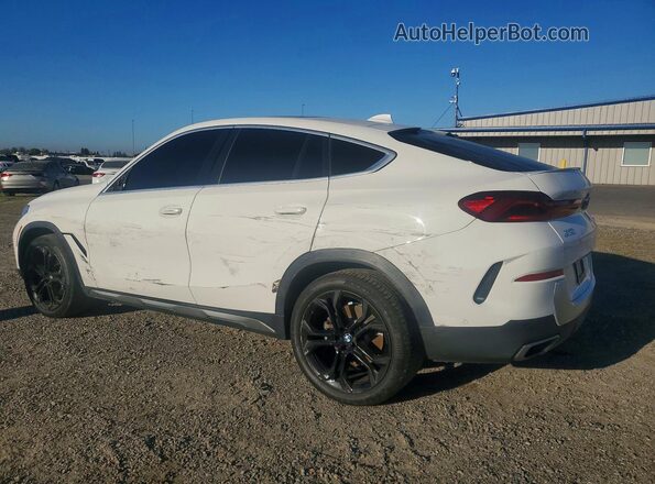 5UXCY4C00L9B64309 2020 BMW X6 Белый Задняя правая четверть